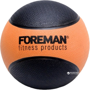 Набивной мяч медбол Foreman Medicine Ball 1 кг Black-Orange (FMRMB1) ТОП в Полтаве