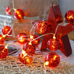 Світлодіодна гірлянда ColorWay Christmas lights ball 6 см 20 LED 3 м USB Red (CW-MC-LB20U) надійний