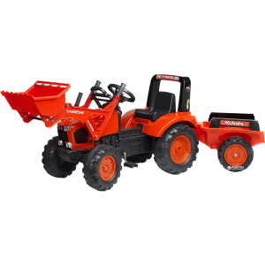 Дитячий трактор Falk 2060AM Kubota на педалях Червоний (2060AM) (3016202060145) краща модель в Полтаві