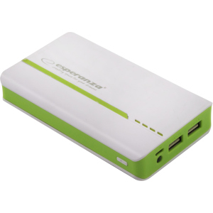 УМБ Esperanza 11000 mAh White/Green (EMP107WG) в Полтаві