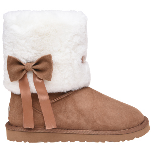 Уггі UGG Classic Short Fur Bow 117015 38 Chestnut краща модель в Полтаві