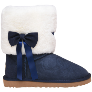 Уггі UGG Classic Short Fur Bow 117014 38 Navy ТОП в Полтаві