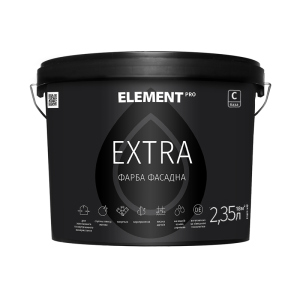 купить Фасадная краска EXTRA (база С) ELEMENT PRO 2.35 л бесцветный