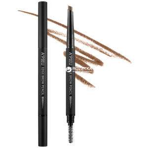 Карандаш для бровей A'pieu Edge Brow Pencil Средне-коричневый 0.35 г (8806185751834) лучшая модель в Полтаве