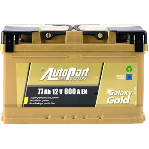 Автомобільний акумулятор Autopart 77 Ah/12V Galaxy Gold Ca-Ca (0) (ARL077-GG0) краща модель в Полтаві