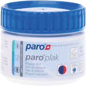 2-цветные таблетки для индикации зубного налета Paro Swiss plak 100 шт (7610458012093) ТОП в Полтаве