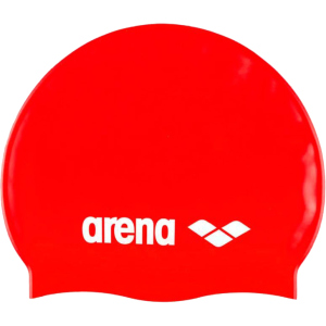 Шапочка для плавання Arena Classic Silicone Jr 91670-044 Red-white (3468335686066) надійний