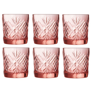 Набір низьких склянок Luminarc Зальцбург Рожевий 300 мл 6 шт (P9167/1)