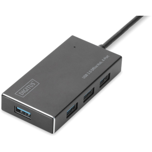 хороша модель USB концентратор Digitus USB 3.0 Hub 4 порти Black (DA-70240-1)