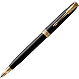 Ручка кулькова Parker Sonnet 17 Black Lacquer GT BP Чорна Чорний корпус (86 032) ТОП в Полтаві