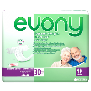 Подгузники для взрослых Evony 4 Extra Large 30 шт (8690536804092) в Полтаве