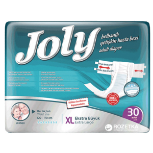 Подгузники для взрослых Joly 4 Extra Large 30 шт (8690536805198) ТОП в Полтаве