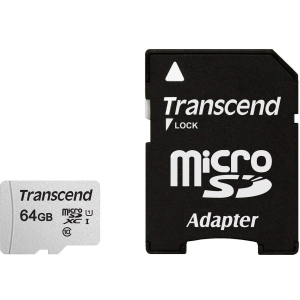 Transcend 300S microSDXC 64GB UHS-I U1 + SD-Adapter (TS64GUSD300S-A) в Полтаве