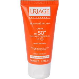 хорошая модель Солнезащитный крем для лица Uriage Bariésun Crème SPF 50+ Водостойкий без ароматизаторов 50 мл (3661434001376)