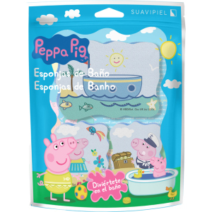 Губка для душу Suavipiel Peppa Pig Свинка Пеппа 3 шт (8410262500576) в Полтаві