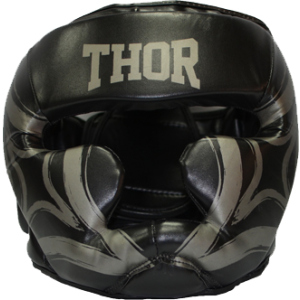 Боксерский шлем Thor 727 Cobra M Black (727 (Leather) BLK M) в Полтаве