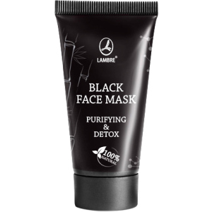 Маска Lambre Black face mask Многофункциональная очищающая с детокс и матирующим эффектом 40 мл (3760183769992) ТОП в Полтаве