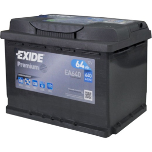 Автомобільний акумулятор Exide Premium 6СТ-64 (EA640) 64 Аг (-/+) Euro 640 А (EA640) краща модель в Полтаві