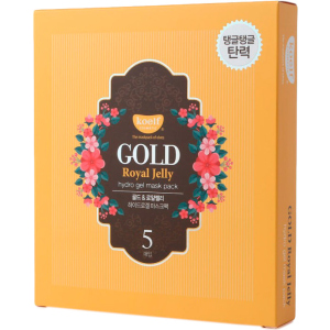 Гидрогелевая маска для лица с золотом Koelf Gold & Royal Jelly Mask 5 х 30 г (8809239802582)