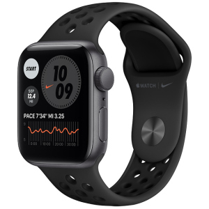 Смарт-часы Apple Watch SE Nike GPS 40mm Space Gray Aluminium Case with Anthracite/Black Nike Sport Band (MYYF2UL/A) краща модель в Полтаві