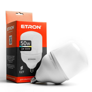 LED лампа ETRON 1-EHP-305 T140 50W 6500K E27 краща модель в Полтаві