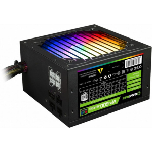 Блок живлення GAMEMAX 600W (VP-600-M-RGB)