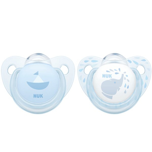 Пустышка для сна Nuk Baby Blue 0-6 мес 2 шт Голубая (4008600275046) в Полтаве