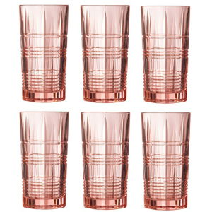 Набір склянок Luminarc Даллас Рожевий 6 х 380 мл (P9164/1) краща модель в Полтаві