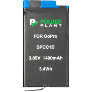 Акумулятор PowerPlant GoPro SPCC1B 1400 мАг (CB970384) краща модель в Полтаві