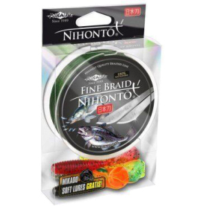 Шнур Mikado Nihonto Fine Braid 150 м 0.35 мм 33.40 кг Green (Z19G-035) краща модель в Полтаві