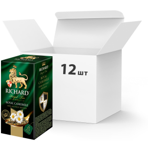 Упаковка чая фруктово-травяного Richard Royal Camomile 25 пакетиков х 12 шт (4823063703451) ТОП в Полтаве