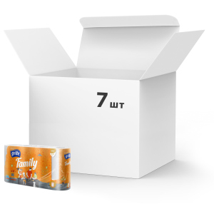 Упаковка бумажных полотенец Grite Family 2 слоя 83 листа 7 шт по 4 рулона (4770023348590) лучшая модель в Полтаве