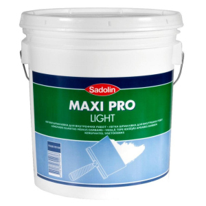 Легка шпаклівка для внутрішніх робіт Sadolin Maxi Pro Light Білий 17 л ТОП в Полтаві