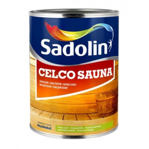 Лак для лазні Sadolin Celco Sauna Безбарвний 2.5 л краща модель в Полтаві