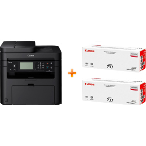 Canon i-SENSYS MF237w Wi-Fi, Ethernet, fax (1418C162AA/418C170AA) Bundle: + 2 Картриджа Canon 737 краща модель в Полтаві