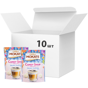 Упаковка растворимого кофейного напитка Мokate Candy Shop Latte Italian Truffles 10 шт по 110 г (26.073) (5900649068056) лучшая модель в Полтаве