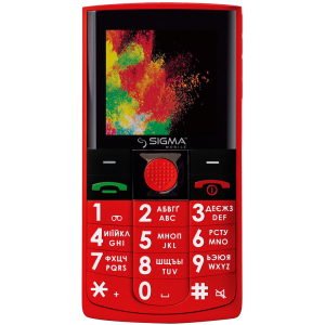 Мобільний телефон Sigma mobile Comfort 50 Solo Red ТОП в Полтаві