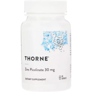 Витамины Thorne Research Цинк Пиколинат, Zinc Picolinate, 30 мг, 60 капсул (693749220022) ТОП в Полтаве