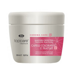 хороша модель Маска захисна для фарбованого волосся Lisap Top Care Repair Chroma Care Protective mask 500 мл.