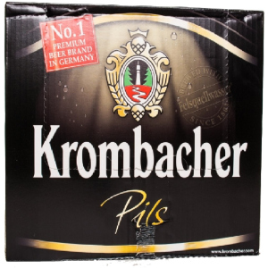 Упаковка пива Krombacher Pils світле фільтроване 4.8% 0.33 л х 24 шт(4008287058161) в Полтаві