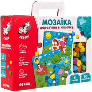 Мозаика Vladi Toys деревянная Ферма (ZB2002-01) (4820195057162)