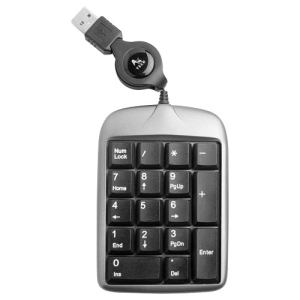 Цифровий клавіатурний блок A4Tech TK-5 Silver/Black USB ТОП в Полтаві