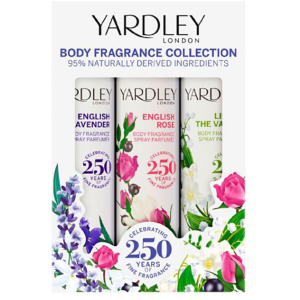 Набор для женщин Yardley Body Spray Trio 3 х 75 мл (5056179301764) в Полтаве