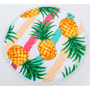 Пляжное полотенце MirSon №5060 Summer Time Pineapple 150x150 см в Полтаве