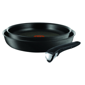 Набір сковорідок Tefal Ingenio Expertise 24 та 28 см + знімна ручка (L6509205) ТОП в Полтаві