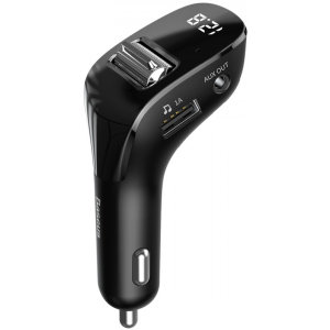 FM-трансмиттер Baseus Streamer F40 Bluetooth FM Launcher 15W 2 USB (CCF40-01) лучшая модель в Полтаве