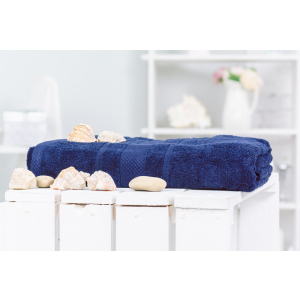 Рушник банний MirSon №5003 SoftNess Darkblue 70x140 см (2200003182170) ТОП в Полтаві