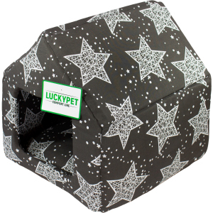 Будиночок для собак та кішок Lucky pet Джессі №2 34x39x38 см Сірий (4820224210896) в Полтаві