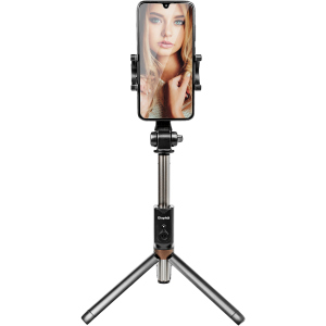 Трипод Dispho WS-18002 Selfie Stick Tripod Bluetooth Black ТОП в Полтаві