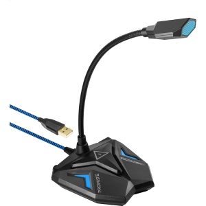 Мікрофон Promate Streamer LED, USB Blue (streamer.blue) в Полтаві